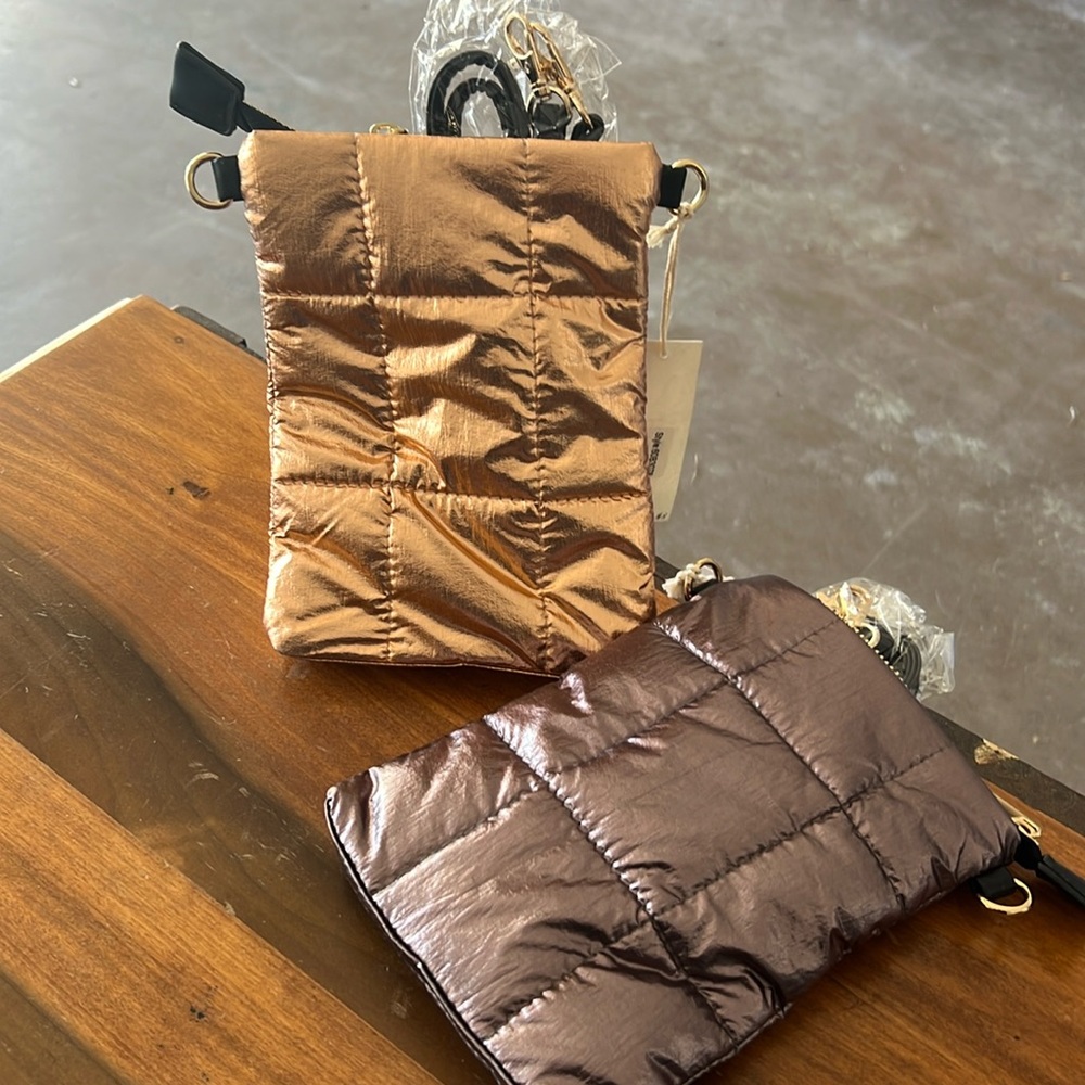 Ruggine smaller quilted puffer crossbody purse